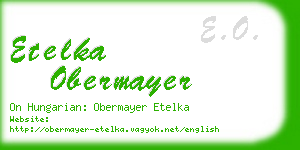 etelka obermayer business card